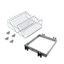 Cassetto Porta Scarpe Scarpiera per Armadio 80 cm Emuca Grigio Metallizzato