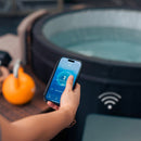 Vasca Idromassaggio Bagno di Ghiaccio da 3°C a 42°C Ø156x70 cm con Mobili 3kW NetSpa Ice Grigia