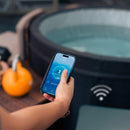 Vasca Idromassaggio Bagno di Ghiaccio da 3°C a 42°C Ø156x70 cm con Mobili 3kW NetSpa Ice Grigia