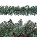 Ghirlanda Argentata con 200 Tips Lunghezza 270 cm Blu