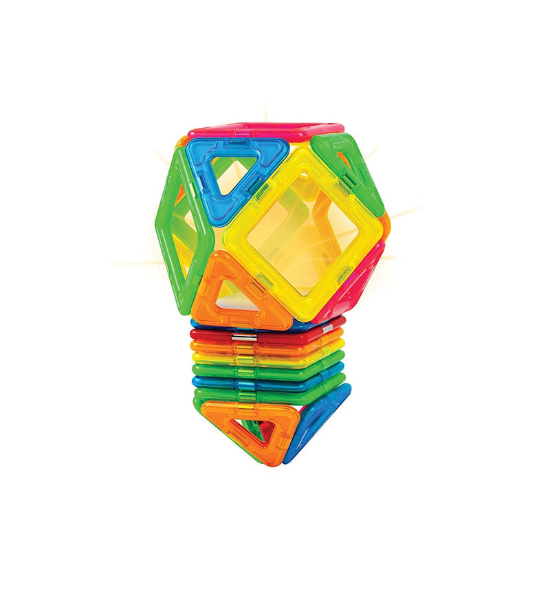 Costruzioni Magnetiche 3D Gioco Calamitato 31 Pezzi Magformers Neon Led