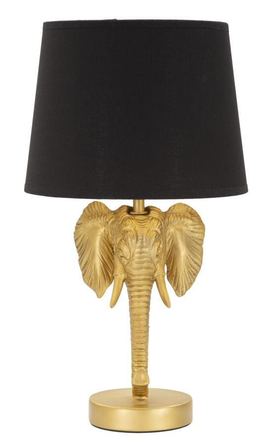 sconto Lampada da Tavolo Elefante Ø 25x43 cm in Poliresina e Ferro