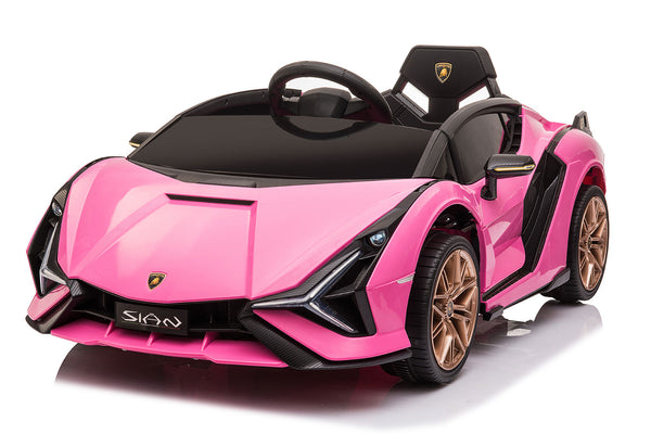 Macchina Elettrica per Bambini Licenza Ufficiale Lamborghini Sian 10,8V 5,4Ah Rosa sconto