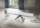 Tavolo Allungabile 200-460x90x77 cm Niket Bianco Frassino Gambe Antracite