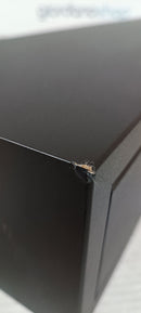 Mensola da Parete con 2 Cassetti 88,2x13,4x23,7 cm in Fibra di Legno Domino Maxi Nero Seconda Scelta