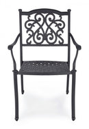 Set 4 Sedie da Giardino 65x60x92h cm con Braccioli Ivrea Antracite