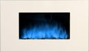 Camino Elettrico da Parete Effetto Fiamma 2000W CheminArte White Loft Bianco