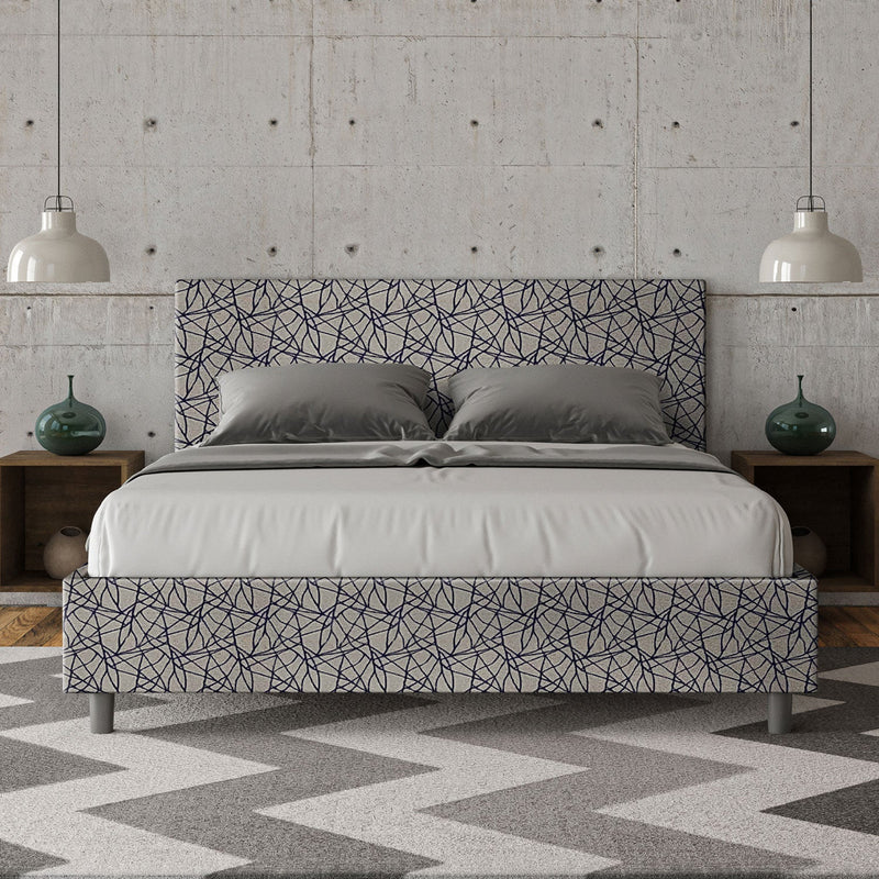 Letto Matrimoniale Adele Era 09 Blu Varie Misure