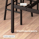 Set Tavolo Alto 105x40x90 cm e 2 Sgabelli da Bar con Poggiapiedi Stile Industriale in MDF e Acciaio Nero e Marrone      