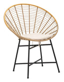 Sedia Panama Grid con Cuscino 72x56,5x88 cm in Ferro e Poliestere