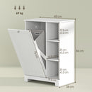 Mobile Bagno Portabiancheria 60x38x86 cm con Cesto Rimovibile Bianco   