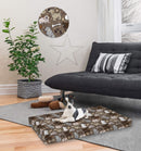 Materassino Imbottito per Cani e Gatti Brown Dogs Marrone Varie Misure