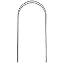 Arco per Rose e Supporto per Piante Rampicanti in Metallo 114x30x230cm Nero
