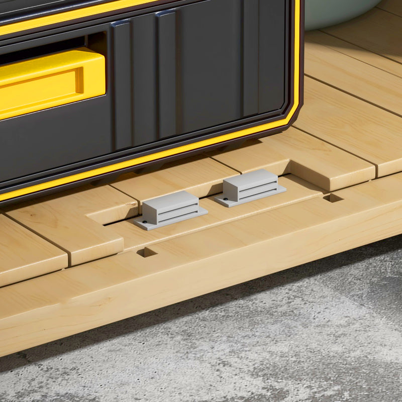 Armadio da Esterno con Ripiano Interno 77.5x88x90 cm in Legno di Abete 