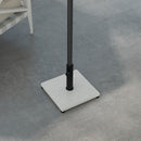 Base per Ombrellone da 25kg in Metallo e Cemento con Effetto Legno 45x45x33.5cm Bianco