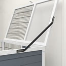 Conigliera in Legno da Interno a 2 Livelli con Ruote Vassoi Estraibili e Rampe Grigio