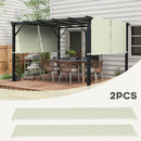 Copertura per Gazebo Pergola 3x3 m 488x122 cm  in PE Impermeabile color Kaki