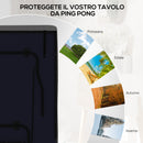 Copertura Tavolo da Ping Pong 257x153x5 cm in Polietilene Nero 