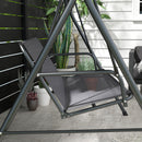 Coprisedile per Dondolo da Giardino 115x48x48cm in Tessuto a Rete Grigio
