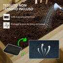 Fioriera con Grigliato e Fori di Drenaggio 60x16x100 cm in Legno di Abete