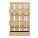 Fioriera con Grigliato e Fori di Drenaggio 60x16x100 cm in Legno di Abete