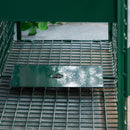 Gabbia Trappola per Animali Vivi Piccoli con Doppia Porta e Maniglia 80x25x30cm Verde Scuro