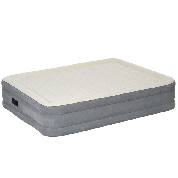 Materasso Gonfiabile Singolo con Pompa di Gonfiaggio Inclusa e Borsa 92x203x46 cm Beige prezzo