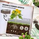 Letto per Orto Rialzato Esagonale in Acciaio Galvanizzato con Fondo Aperto Marrone