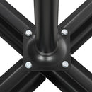 Ombrellone da Giardino Decentrato a 8 Stecche Ø295x260 cm in Acciaio e Poliestere Blu Scuro