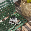 Panchina da Esterno in Alluminio a 2 Posti a Doghe 123x67x79cm Verde