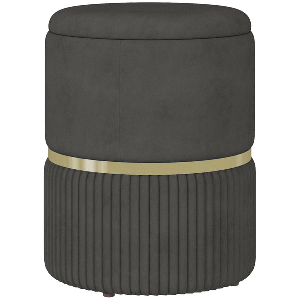 sconto Pouf Contenitore 120 kg max 36x36x44 cm per Soggiorno Ingresso e Camera in Poliestere