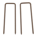 Recinzione per Giardino Estensibile Autoportante 52-405 cm in Acciaio e Alluminio Marrone scuro