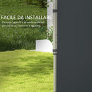 Set 2 Pareti Laterali per Gazebo 3x3m e 3x6m 295x195 cm in Tessuto Oxford Grigio Scuro