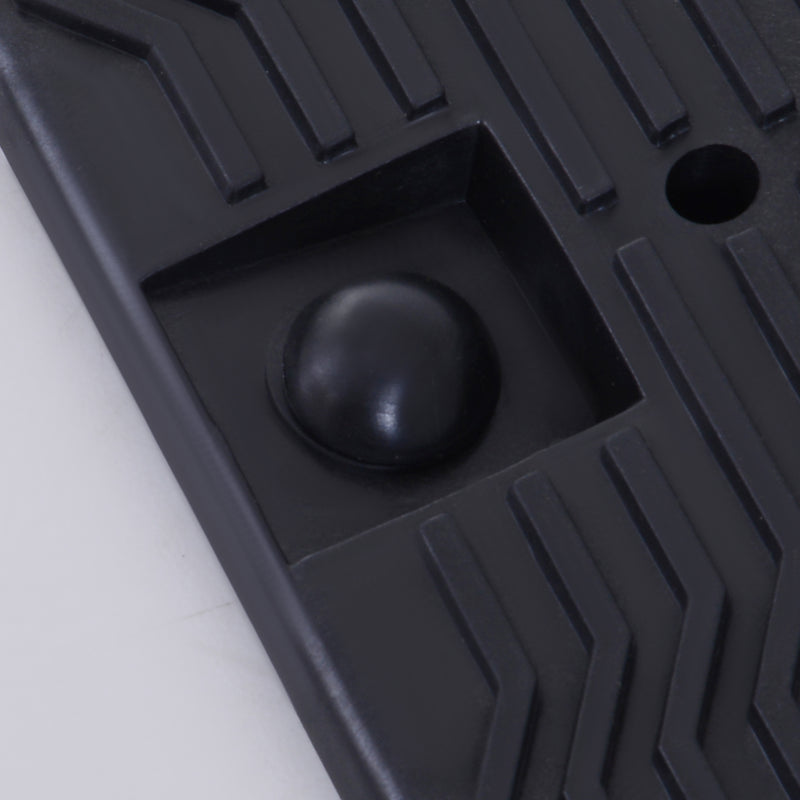 Set 2 Rampe per Auto Max 5 Tonnellate 91x30x21 cm in Plastica Neri