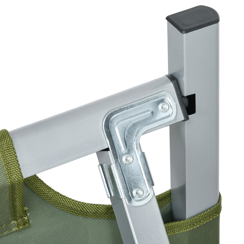 Set Brandina da Campeggio con Materasso Gonfiabile Cuscino Sacco Letto e Borsa di Trasporto Verde