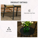 Set Tavolino e 2 Poltrone da Giardino con Braccioli e Cuscini in Acciaio e Rattan PE Crema