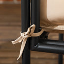 Set Salotto da Giardino Divano 2 Poltrone e Tavolino in Acciaio e Poliestere Khaki