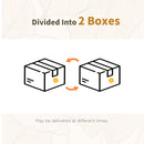 Set Salotto da Giardino Divano 2 Poltrone e Tavolino in Acciaio Poliestere e Rattan Grigio e Marrone