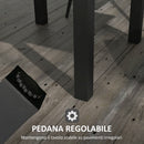 Tavolo da Giardino Allungabile per 4-6 Persone 81/162x80x75 cm in Alluminio con Piano a Doghe Giallo