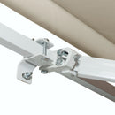 Tenda da Sole per Esterno Avvolgibile a Bracci 350x250 cm con Apertura a Manovella Crema