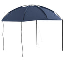 Tendalina ad Arco Portatile con Paletti Regolabili 290x278x230-260 cm in Poliestere e Acciaio Blu