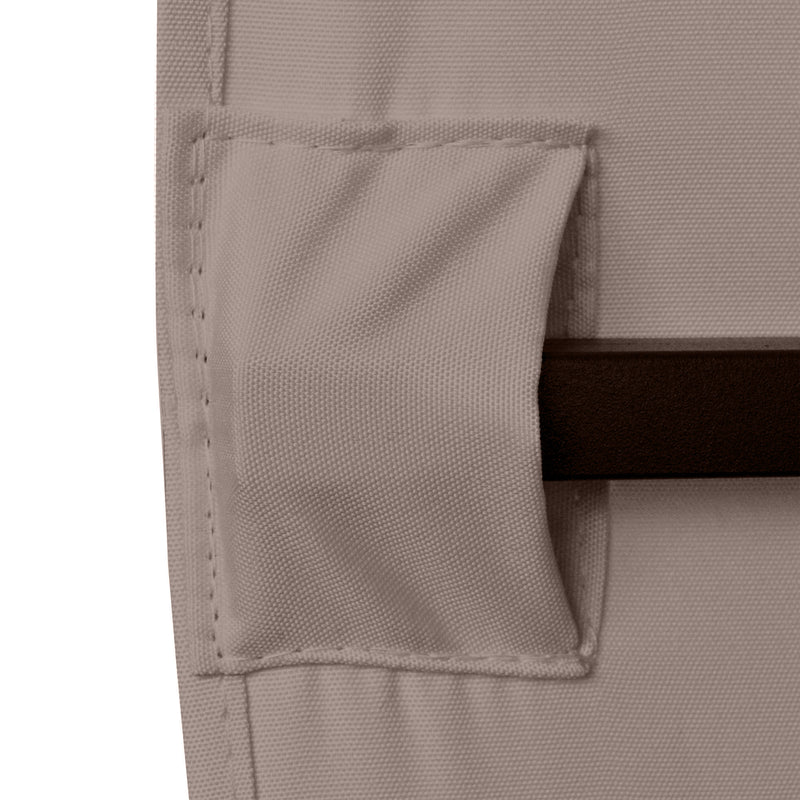 Tetto di Ricambio per Gazebo 3x3m con Prese d'Aria e Fori di Drenaggio 298x295 cm in Poliestere Beige