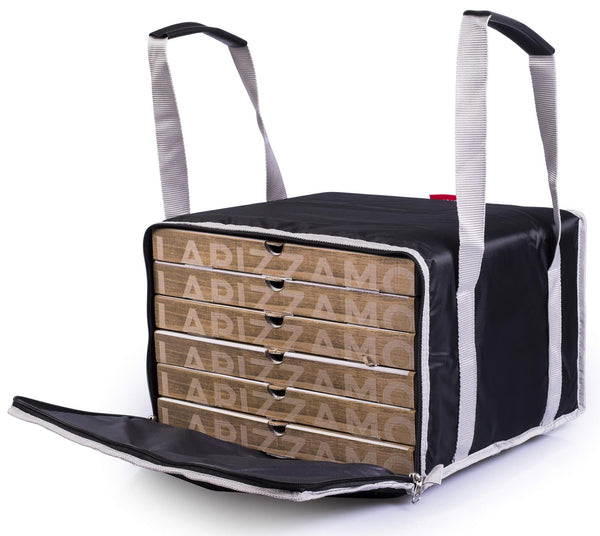 online Thermotasche für Pizza zum Mitnehmen 6 Kartons Safemi Express 6 Schwarz