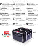 Borsa Termica Porta Pizze da Asporto 6 Cartoni Safemi Express 6 Nera