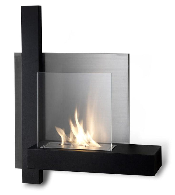 Bioethanol Wandkamin 72x22x63 cm Schwarz acquista