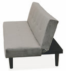 Divano Letto 2 Posti 166x77x65,5 cm in Velluto Soriani Tortora