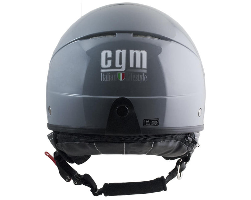 Casco Jet per Scooter Visiera Sagomata CGM Florida 109A Grigio Varie Misure