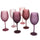 Set 6 mattierte Happy Hour Provence Glasbecher Villa d'Este Home Tivoli Lavendel