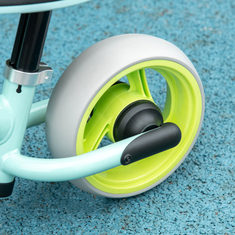 Bicicletta Pedagogica per Bambini Senza Pedali 66,5x34x47 cm in Acciaio PP PU e TPR Turchese