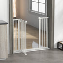 Cancellino per Cani Estensibile 74-100x77 cm in Metallo Bianco